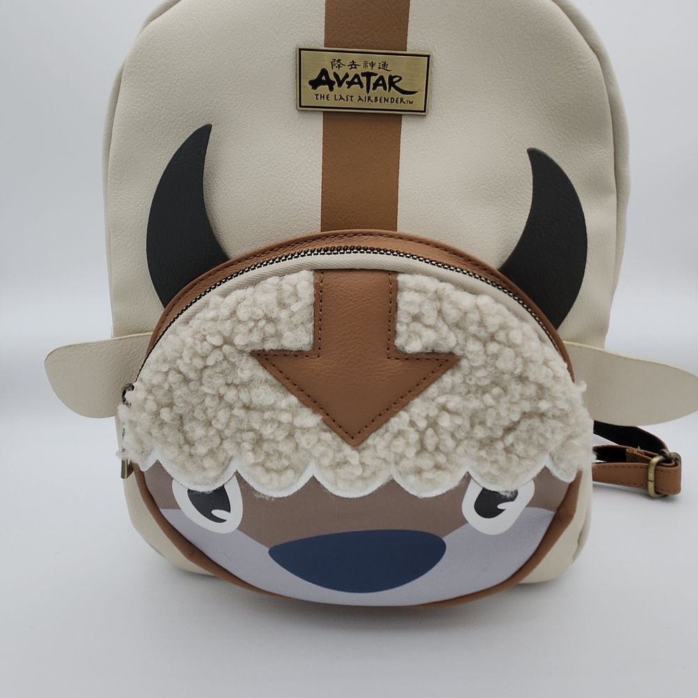 Cream and Brown Backpack
